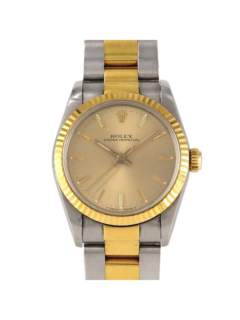 Rolex Oyster Perpetual 3 Stainless Steel Yellow Gold Automatic